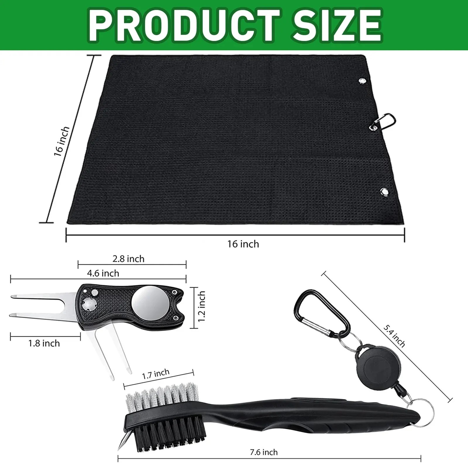 Golf Club Brush and Towel Clea - Golf Equipment To Improve Your Game 评论和价格